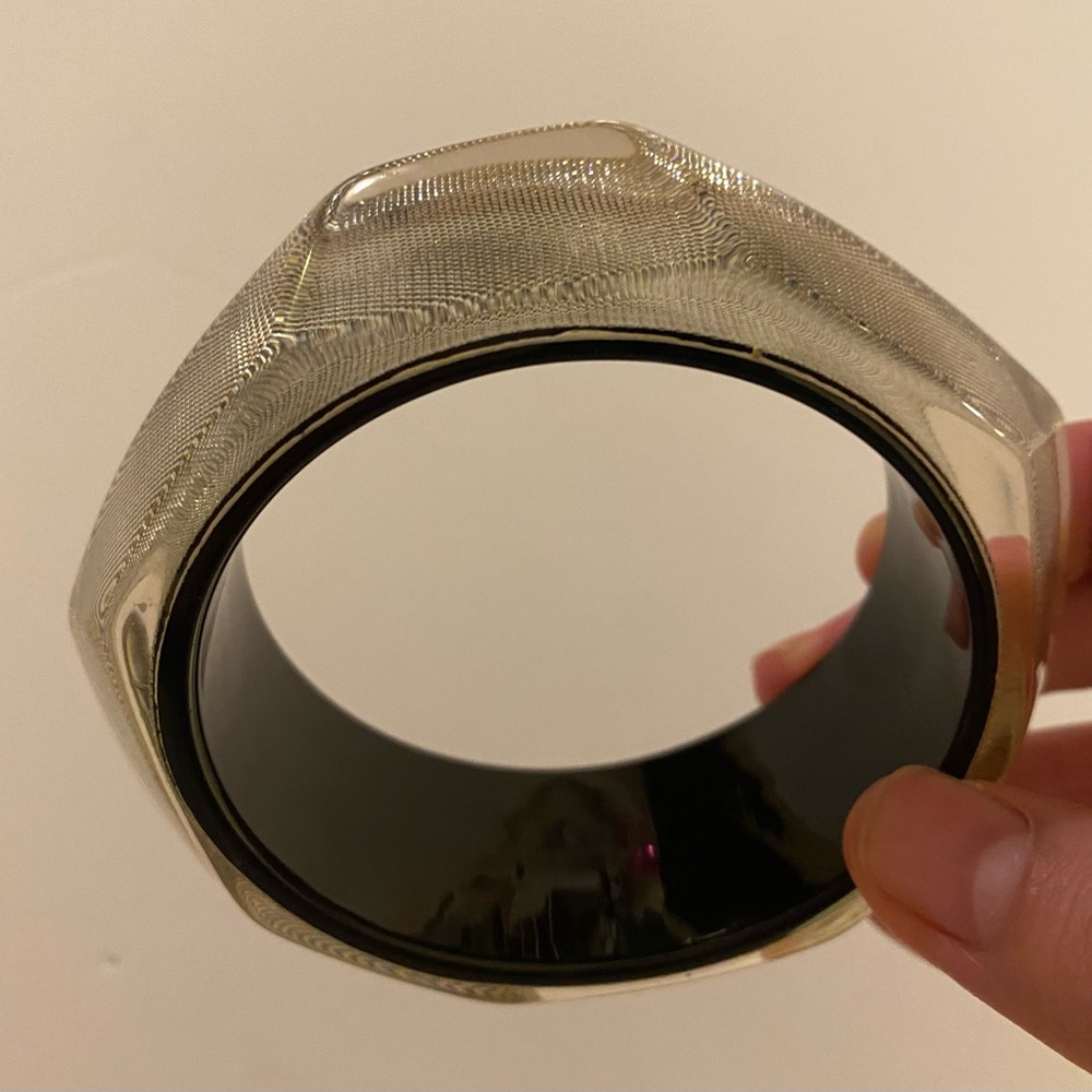 Chic Black and Silver Bangle Bangle